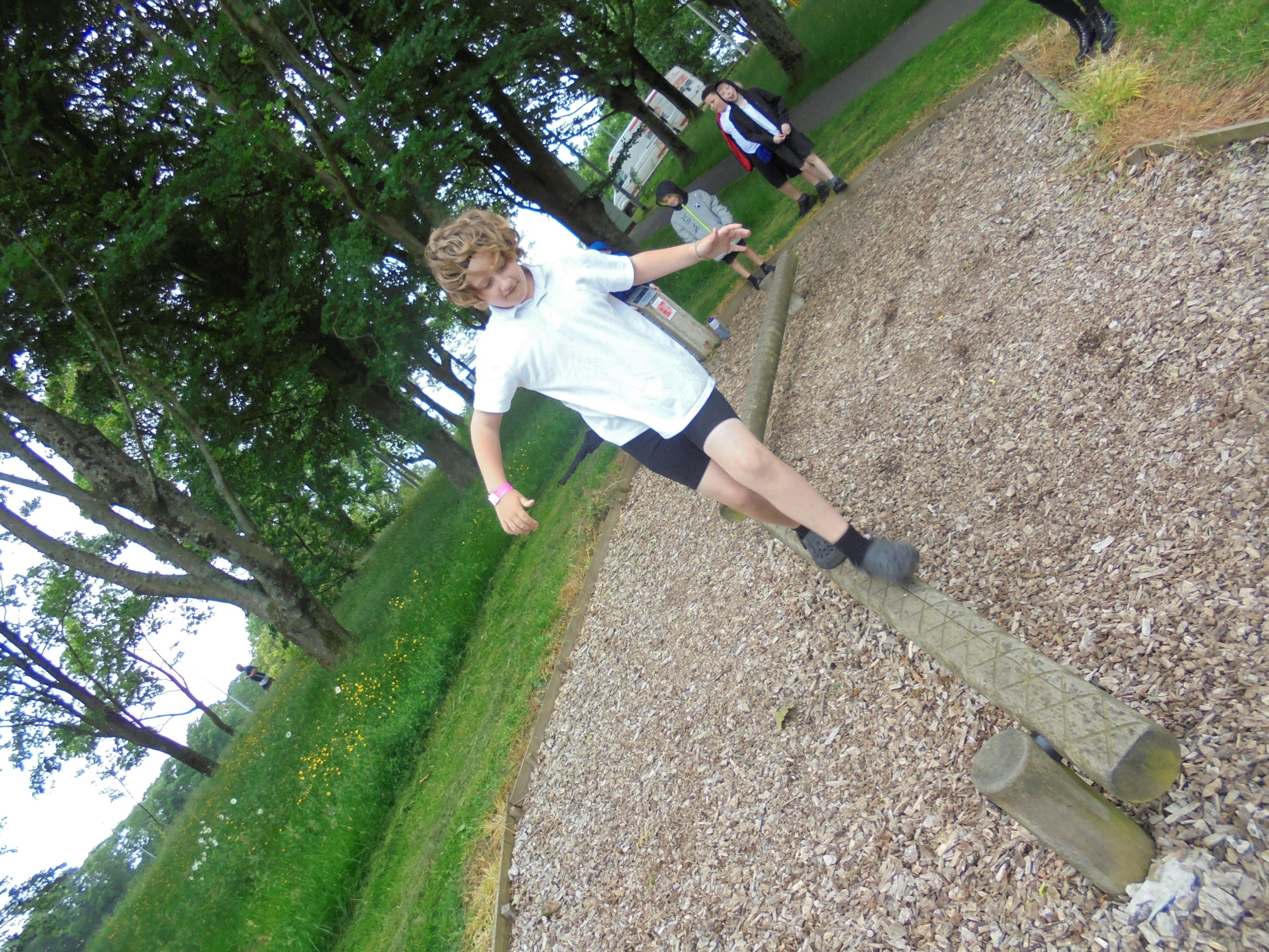 Oakenclough class at the Trim trail.